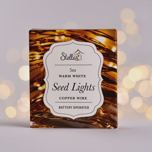 5m Copper Warm White Seed Lights