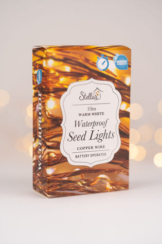10m Copper Warm White Seed Lights