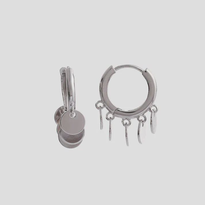 Liora Silver Hoops