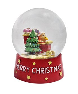 Santa Sleigh Snow Globe