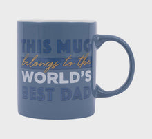 Father's Day World's Best Dad Mug by Splosh Full-coloured ceramic mug with printed quote. Rosies Gifts, Mosgiel, Dunedin for gifts for the whole family.