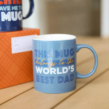 Father's Day World's Best Dad Mug by Splosh Full-coloured ceramic mug with printed quote. Rosies Gifts, Mosgiel, Dunedin for gifts for the whole family.