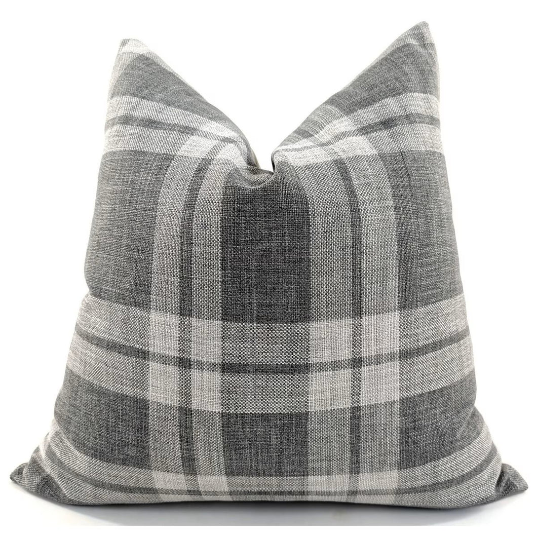 Grey Check Cushion