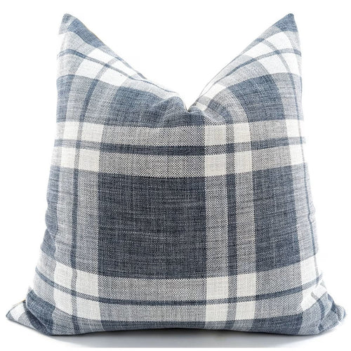Blue Check Cushion