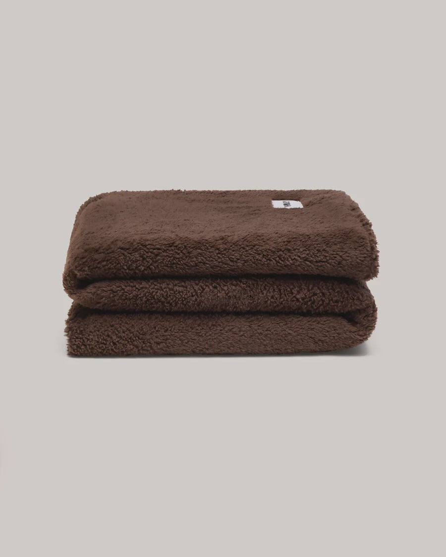 Faux Fur Blanket - Chocolate