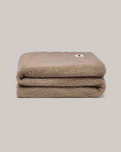 Faux Fur Throw - Warm Grey