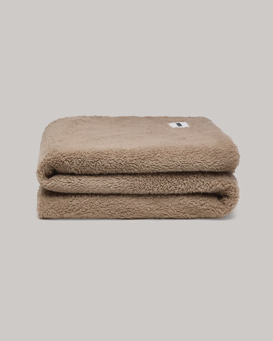 Faux Fur Throw - Warm Grey