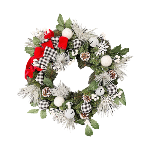 Black/White Wreath
