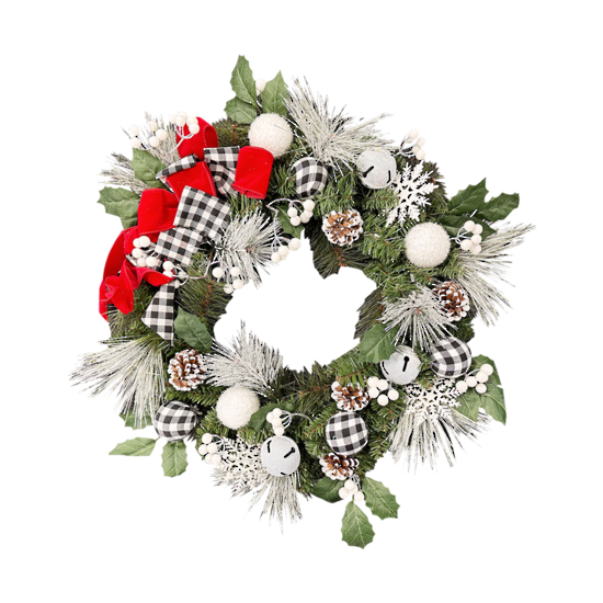 Black/White Wreath