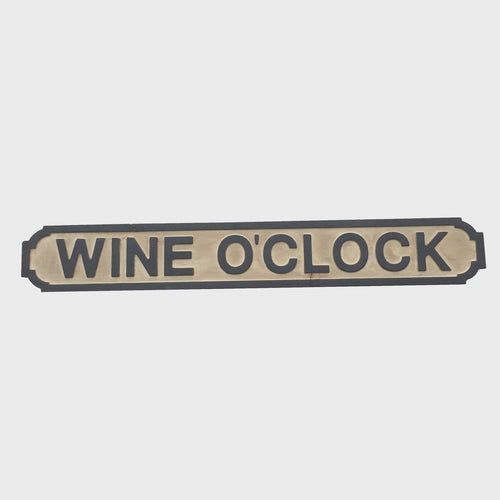 Wine O'Clock Sign