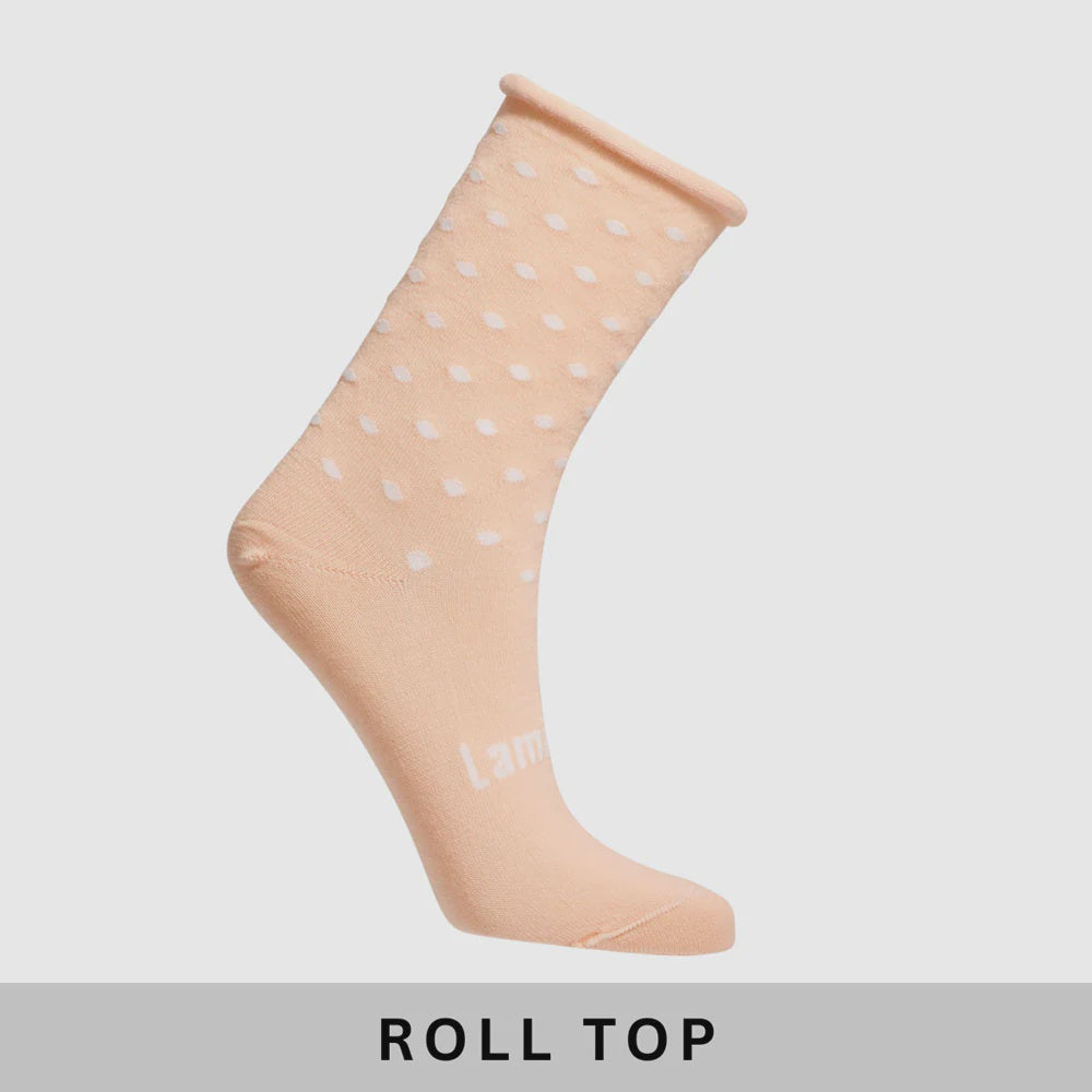 Roll Top Crew Socks | Lychee