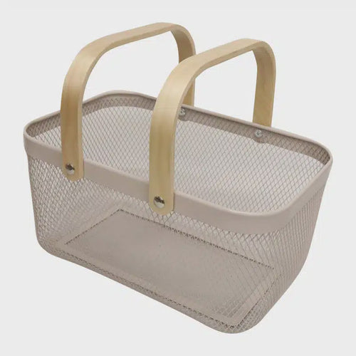 Ivory Mesh Basket