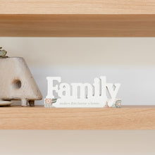 Amber Garden Blockword "Family" Discover Amber Garden, where classic décor meets contemporary design. Rosies Gifts, Mosgiel, Dunedin