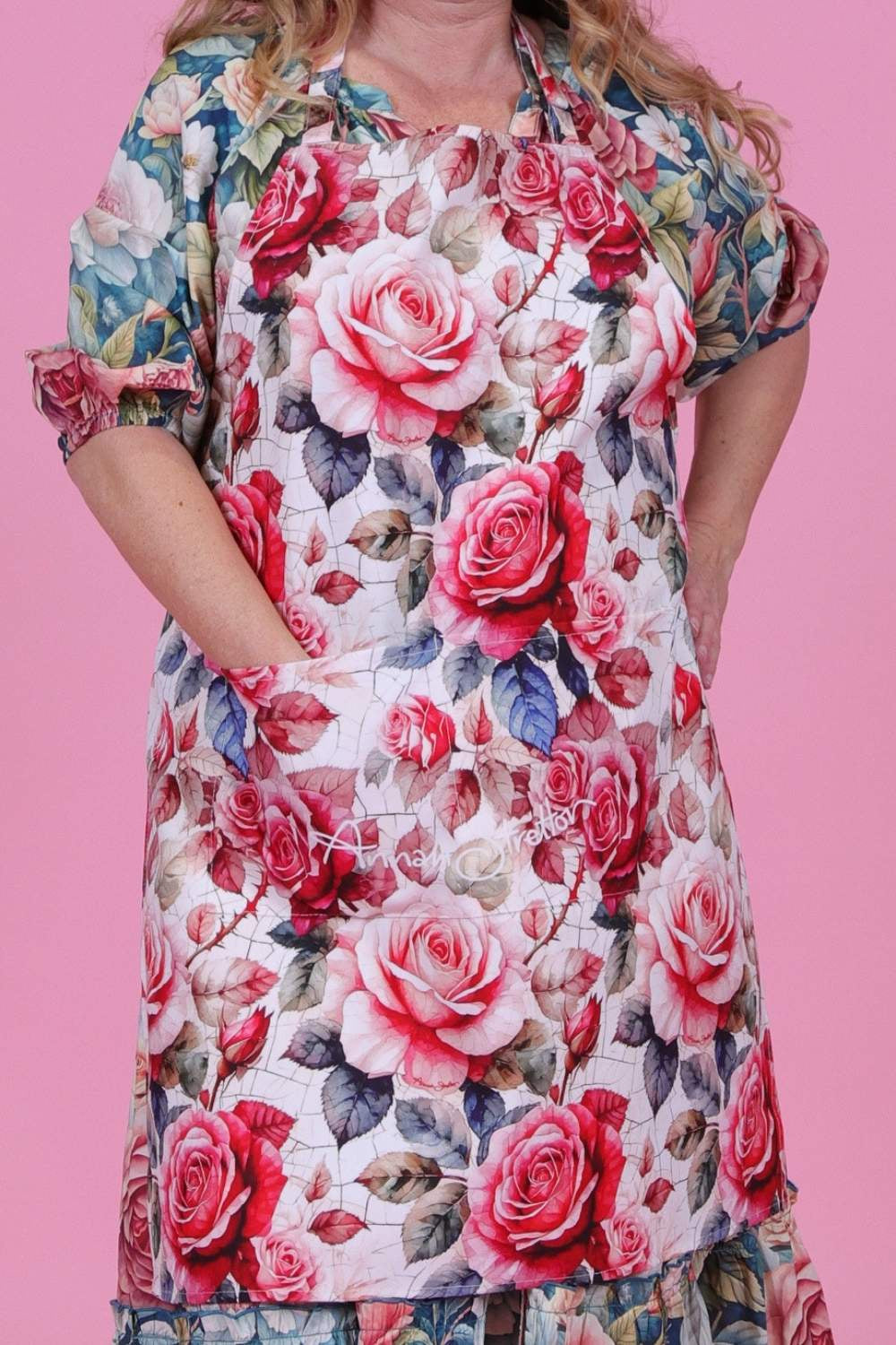 Apron - Heart Rose