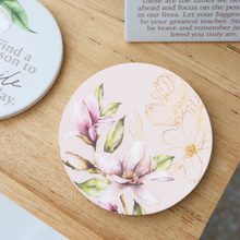 Blossom Coaster by Splosh Discover Blossom, a homage to the enduring allure of floral elegance. This latest homewares range blends dusty pinks, opulent gold foil accents, and blooming magnolias to infuse any space with feminine charm and sophistication. Rosies Gifts, Mosgiel, Dunedin