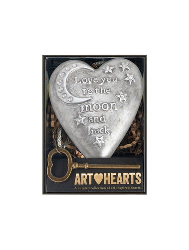 Love you to the Moon Art Heart