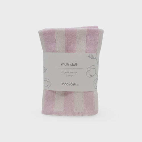 Multi Cloth 2pk - Sherbet Stripe