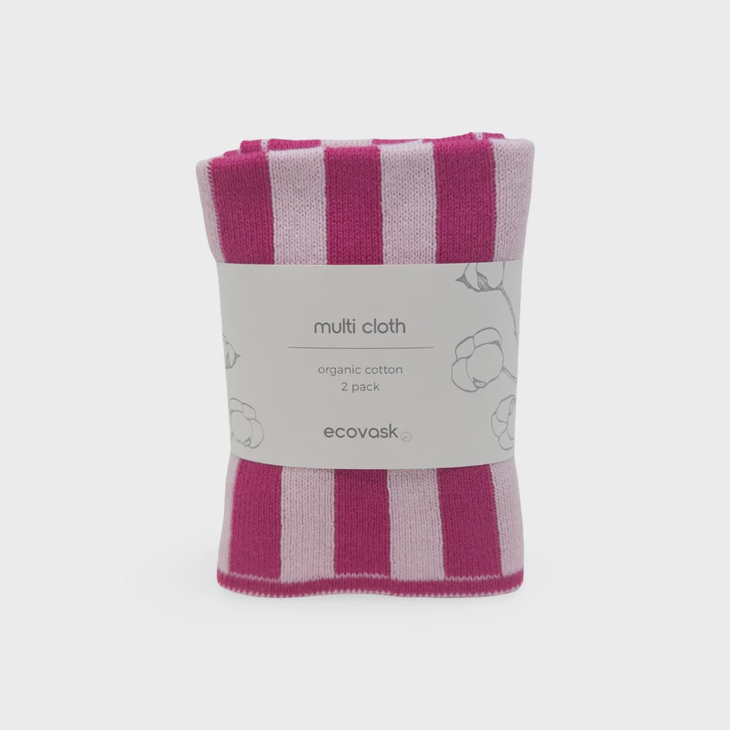 Multi Cloth 2pk - Raspberry | Sherbet