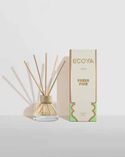 Holiday: Fresh Pine Mini Diffuser By Ecoya Capturing the essence of the festive season, fresh pine needles come together with rich newly sawn forest woods, rosewood, citrus and cedar. 