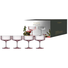Esme Cocktail Glass - Set of 4 (Blush) Our new Esme crystal glassware for home entertaining. Perfect for wedding, birthday, anniversary gifts. Rosies Gifts & Homeware, Mosgiel, Dunedin for quality wine glasses and more.