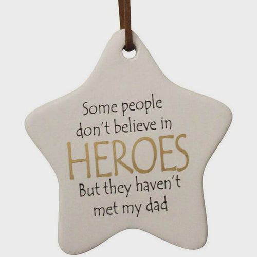 Dad Hero Hanging Star