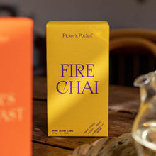 Fire Chai Ingredients - black tea, chilli, pepper, cinnamon, clove, coriander, fennel & ginger If you’re looking for a very special savoury brew, you’ve come to the right place. We call this Fire Chai. Think of a warm fire, not a raging fire... warming, not burning hot. Rosies Gifts, Mosgiel, Dunedin.