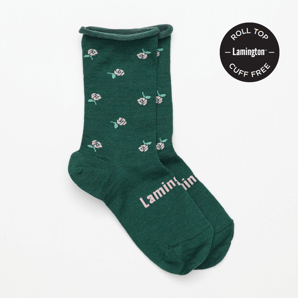 Flora Crew Socks