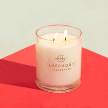 Glasshouse Fragrance-Candle 380g-FOREVER FLORENCE-Rosies Gifts Mosgiel.  Triple Scented Soy Candle. Made with natural lead-free cotton wicks and the highest quality non-toxic soy blend wax for a burn that is pure and intensely fragrant. No Parabens. No Silicones. No PEGs.