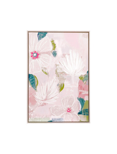 Vera Floral Framed Canvas