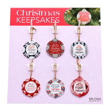 Christmas Ceramic Decorations Range Details: Made from high-quality ceramic! Includes a ribbon for hanging on your Christmas tree! Bauble-shaped design! 