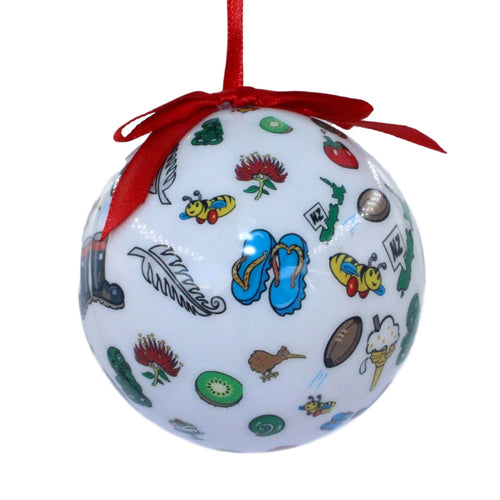 Kiwi Decoupage Ball