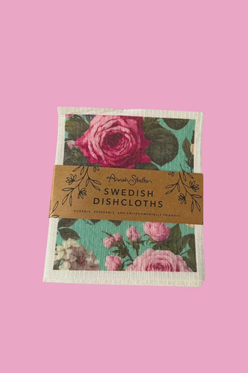 Swedish Dish Cloths - Inherited Rose
