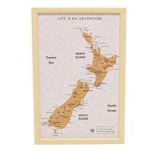 Travel Board New Zealand Desk Map