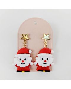 Santa w Star earrings