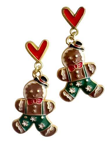 Gingerbread Suit Earrings