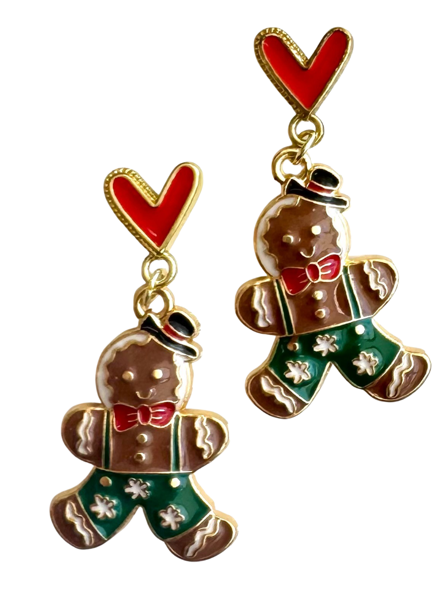 Gingerbread Suit Earrings
