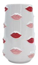Lip Vase Red & Pink