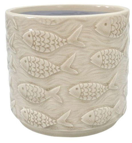 Bisque Fish Planter