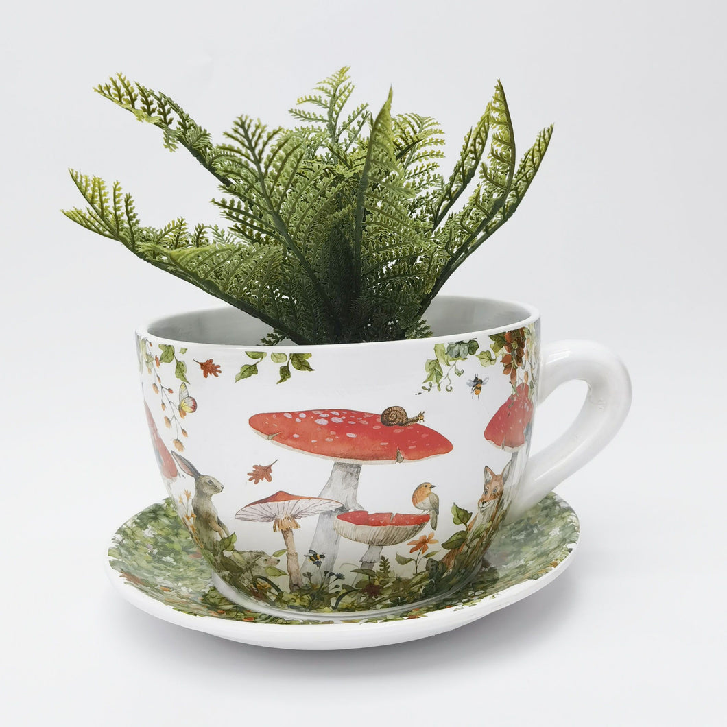 Enchanted Garden Tea Cup Planter