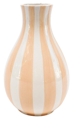 Peach Stripe Vase