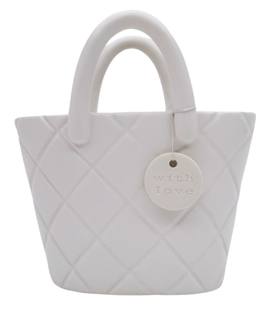 Handbag Planter White