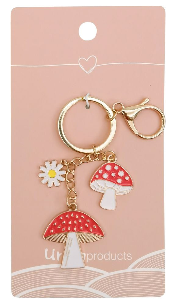 Toadstool Keyring