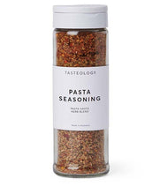 Pasta Seasoning Our TASTEOLOGY Pasta Seasoning is your new go to for any pasta sauce! Packed with delicious herbs and spices, simply add a few shakes of this to your pasta sauce and enjoy! Rosies Gifts, Mosgiel, Dunedin.