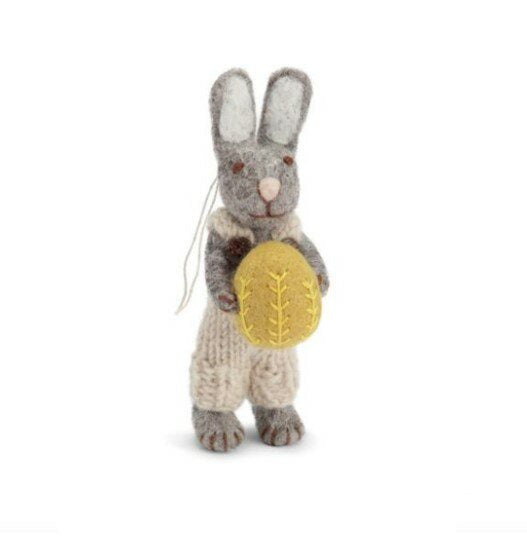 Grey Felt Bunny