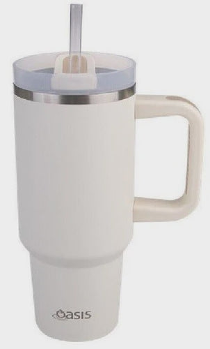 Oasis Commuter Travel Tumbler Stay hydrated while on-the-go with the Oasis 1.2L Commuter Tra­vel Tumbler. Specifically designed with an ergonomic soft-grip handle and a recessed base, suitable to fit most standard car cup holders. Rosies Gifts, Mosgiel, Dunedin