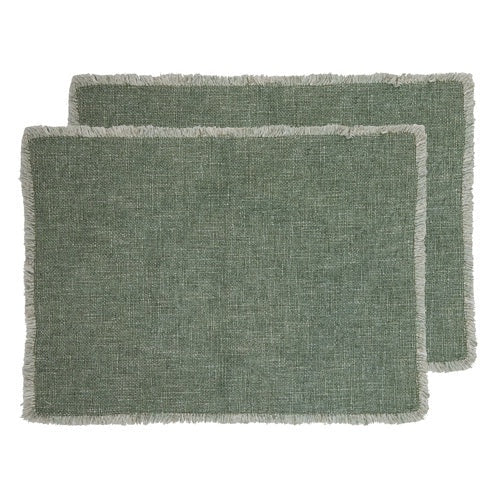 Ladelle Gibson Moss Placemats - Set 2 The Gibson range has been carefully curated to create a beautiful range of placemats Napkins and Runners. Rosies Gifts & Homeware, Mosgiel, Dunedin for your homeware range.