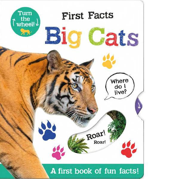 First Facts Turn The Wheel Big Cats Board Book