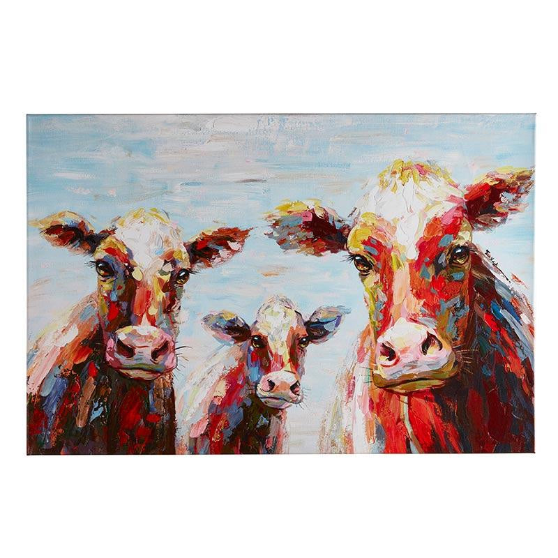 Cows Printed Canvas