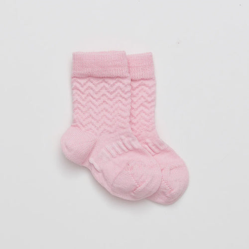 Lamington Merino Wool Crew Socks | BABY | Petal