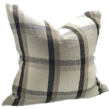 SANCTUARY LINEN CUSHION - IVORY/NATURAL/BLACK Detailed Description INTRODUCING OUR MUCH ANTICIPATED ‘SANCTUARY’ CUSHION RANGE. CRAFTED WITH UTMOST CARE AND ATTENTION TO DETAIL, THIS IVORY/NATURAL/BLACK LINEN CUSHION IS SURE TO ELEVATE YOUR INTERIOR AESTHETICS.  Rosies Gifts, Mosgiel, Dunedin